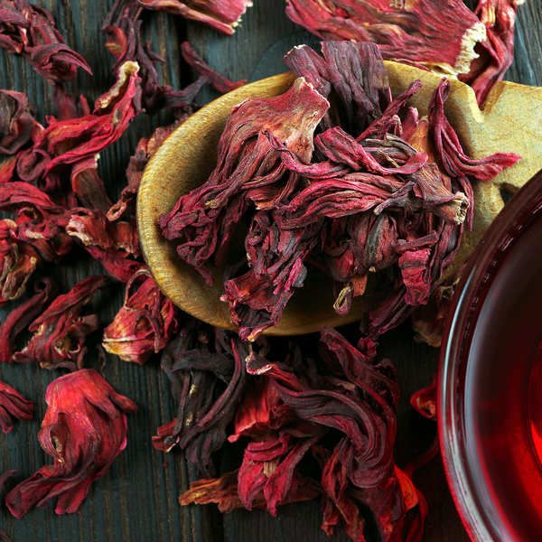 Fleurs d’hibiscus bio – Fleurs entières – Sachet de 50g